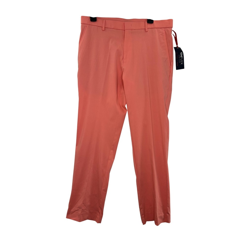 Tommy Hilfiger TH Flex Peach Men's Dress Pants Tailored to Move Stretch 33x30